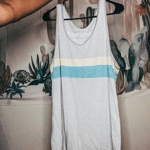 Gray striped shirt with bright yellow and blue !!!